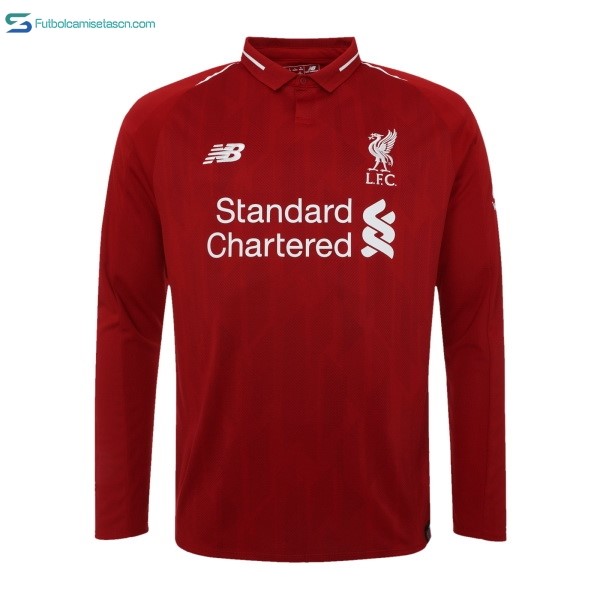 Camiseta Liverpool 1ª ML 2018/19 Rojo